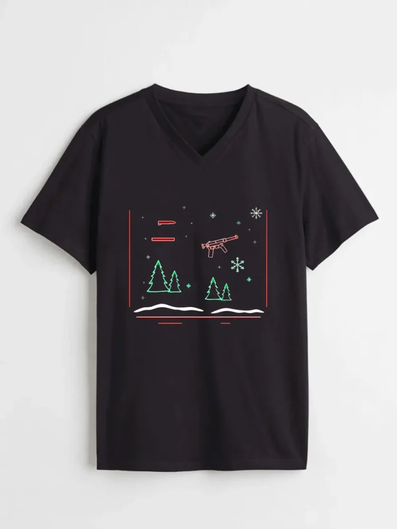 Oh Deer Its Christmas Flixpew T-Shirt - Image 2