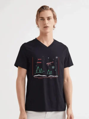 Oh Deer Its Christmas Flixpew T-Shirt