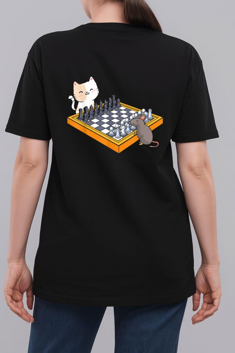 Cat Owner Chess Board Grandmaster Board Game Chess Player Woman T-Shirt