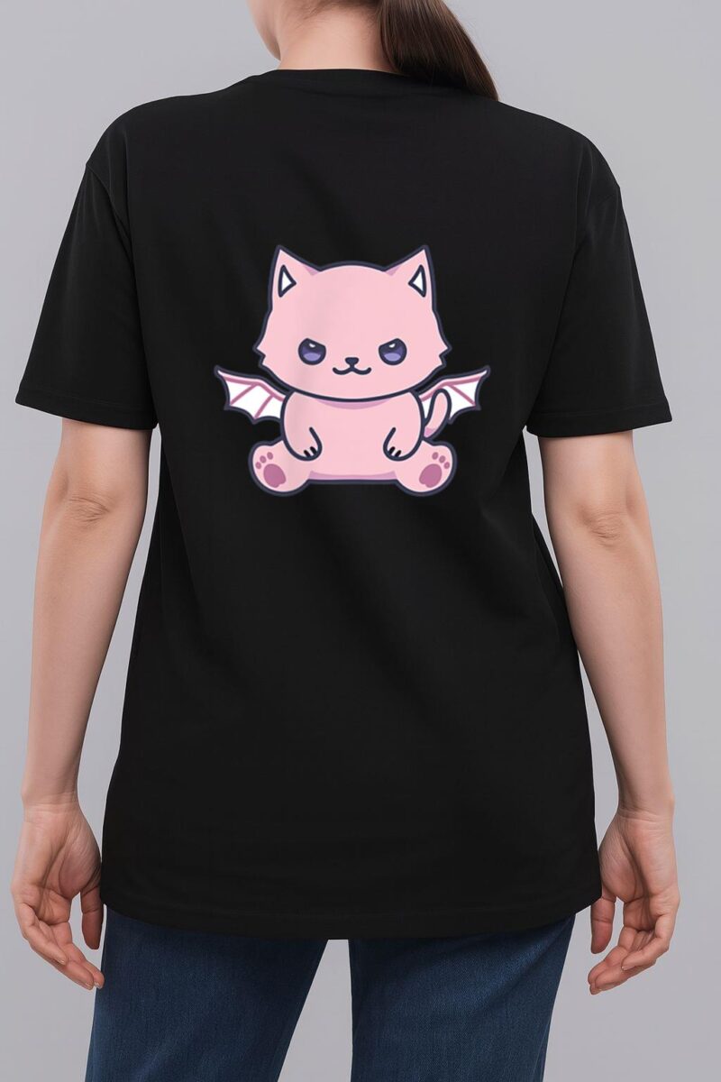 Cat Pastel Goth Cute Kawaii Aesthetic Lover Owner Spooky Woman T-Shirt