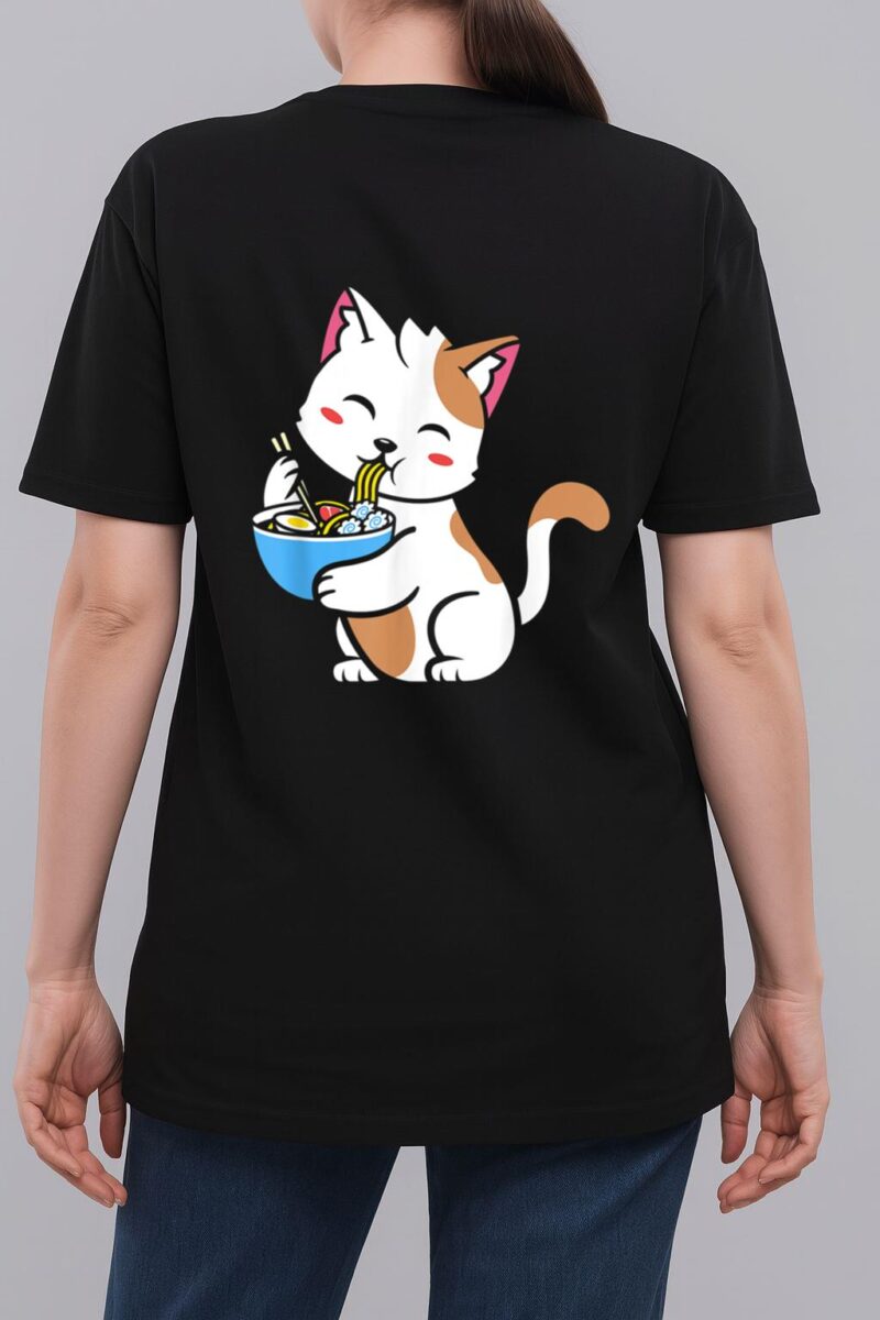 Cat Ramen Anime Kawaii Teen gift Woman T-Shirt