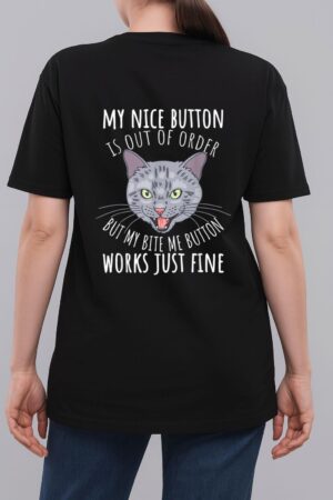 Cat Tshirt, Funny Cat Tees, Cat Lover Gifts, Cat Bite Me Woman T-Shirt