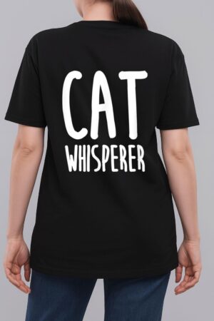 Cat Whisperer Funny and Cute Cat Woman T-Shirt