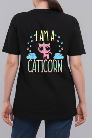 Caticorn Half Unicorn Half Cat Cute Woman T-Shirt