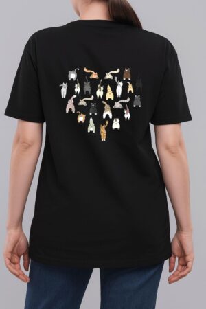 Cats Butt Heart Funny Cats Kitten Cat Owners Woman T-Shirt