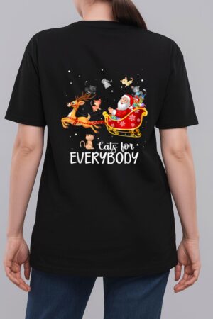 Cats For Everybody Cat Christmas Pajama Family Party Gifts Woman T-Shirt