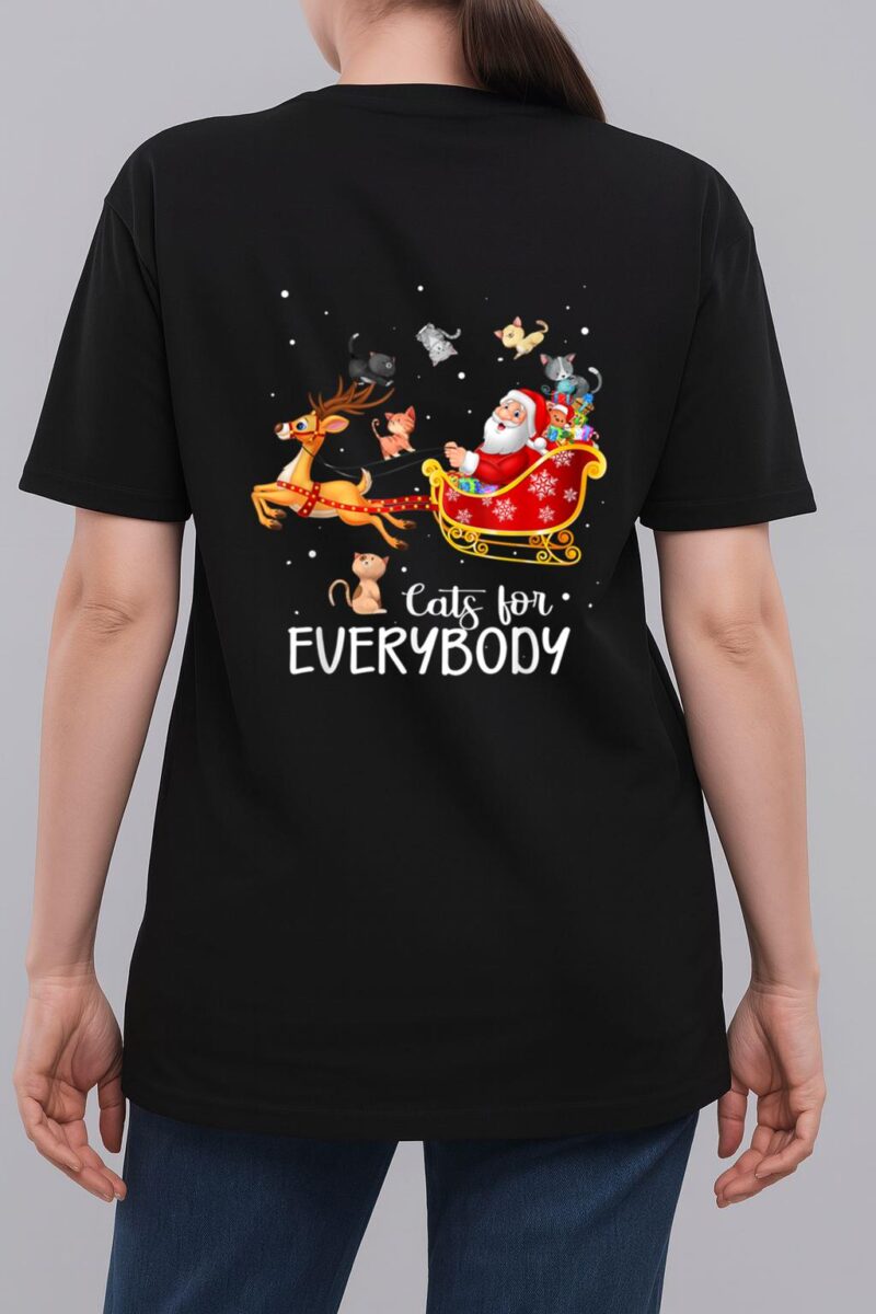 Cats For Everybody Cat Christmas Pajama Family Party Gifts Woman T-Shirt
