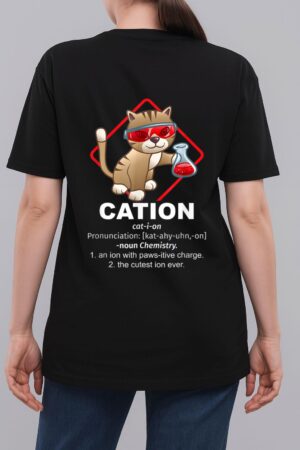 Chemistry Professor Kitty Science Day Cat Owner Chemist Woman T-Shirt