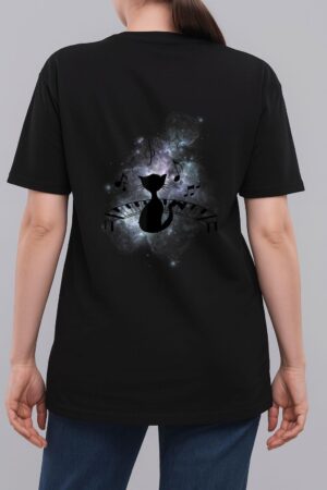 Cool Music and Cats - Cat Playing Piano - Music Note Lover Woman T-Shirt
