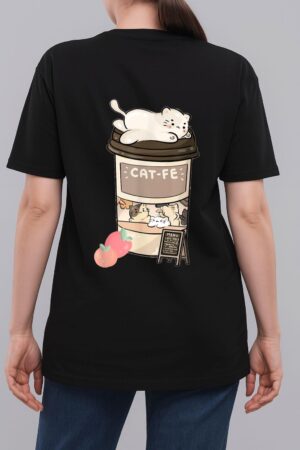 Cute Cat Cafe, Kawaii Cat Coffee, Anime Neko Kitty, Cat Puns Woman T-Shirt