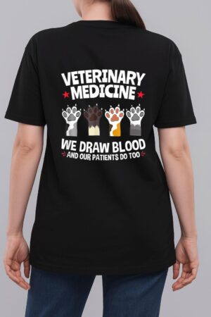 Cute Veterinarian Paws Cat Meow Kitty Cat For Mom Woman T-Shirt