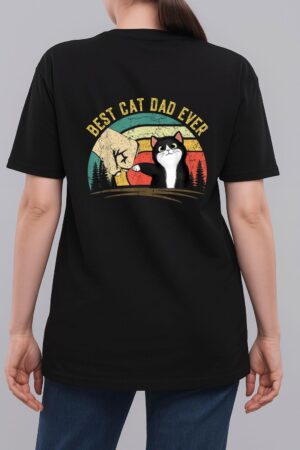 Father's Day 2022 Cat Dad gifts For Men Best Cat Dad Ever Woman T-Shirt