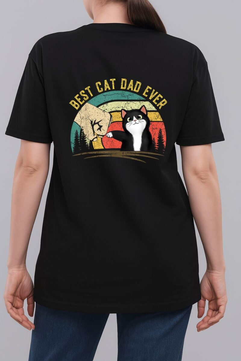 Father's Day 2022 Cat Dad gifts For Men Best Cat Dad Ever Woman T-Shirt