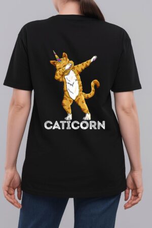 Funny Cat Kitten Caticorn Cat Dabbing Cat Lover Woman T-Shirt