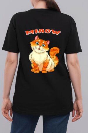 Funny Cat Miaow Cat Lovers Woman T-Shirt