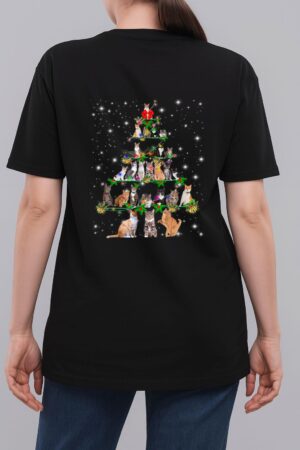 Funny Cats Christmas Ree Ee Ornament Decor Cat Lover Woman T-Shirt