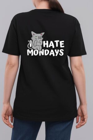 I Hate Mondays Grumpy Funny Cat Monday Woman T-Shirt