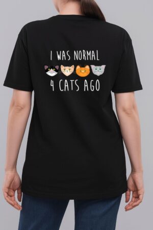 I Was Normal 4 Cats Ago T-shirt (funny cat shirt) Woman T-Shirt