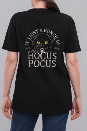 It S Just A Bunch Of Hocus Pocus Cat Claws Costume Halloween Woman T-Shirt