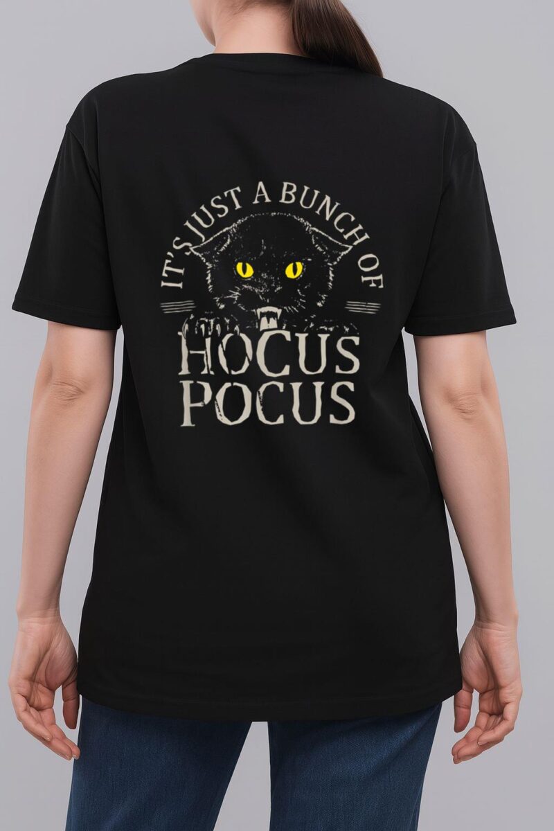 It S Just A Bunch Of Hocus Pocus Cat Claws Costume Halloween Woman T-Shirt