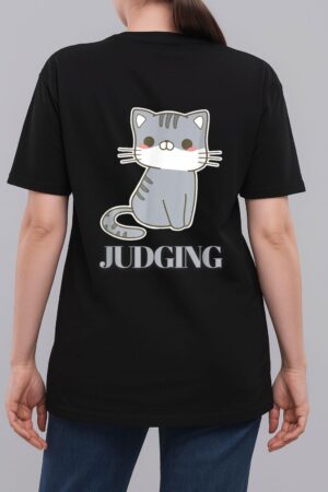 Judging Meme Funny Retro Style Vintage Cats Woman T-Shirt