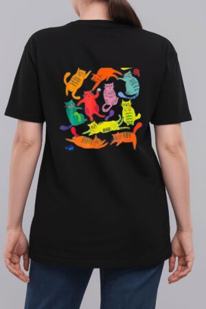 Just A Girl Who Loves Cats Cute Cat Lover Ee Multicolor Woman T-Shirt