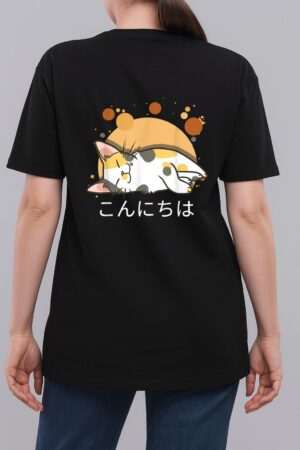 Kawaii Cat Anime Japanese Gift Official nager Woman T-Shirt