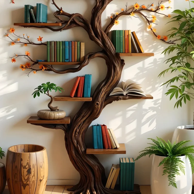 Book Tree Shelf, Organize Your Collection with Style - Image 2