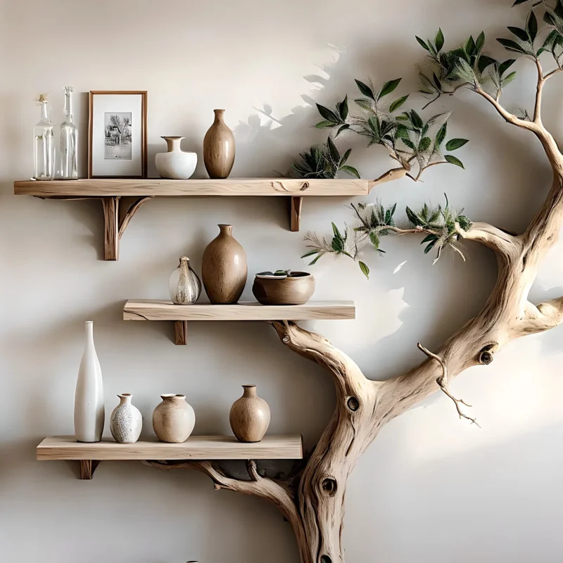 Bookshelf for living room decoration, children's room decoration, tree-shaped bookshelf, monolithic bookshelf - Image 3
