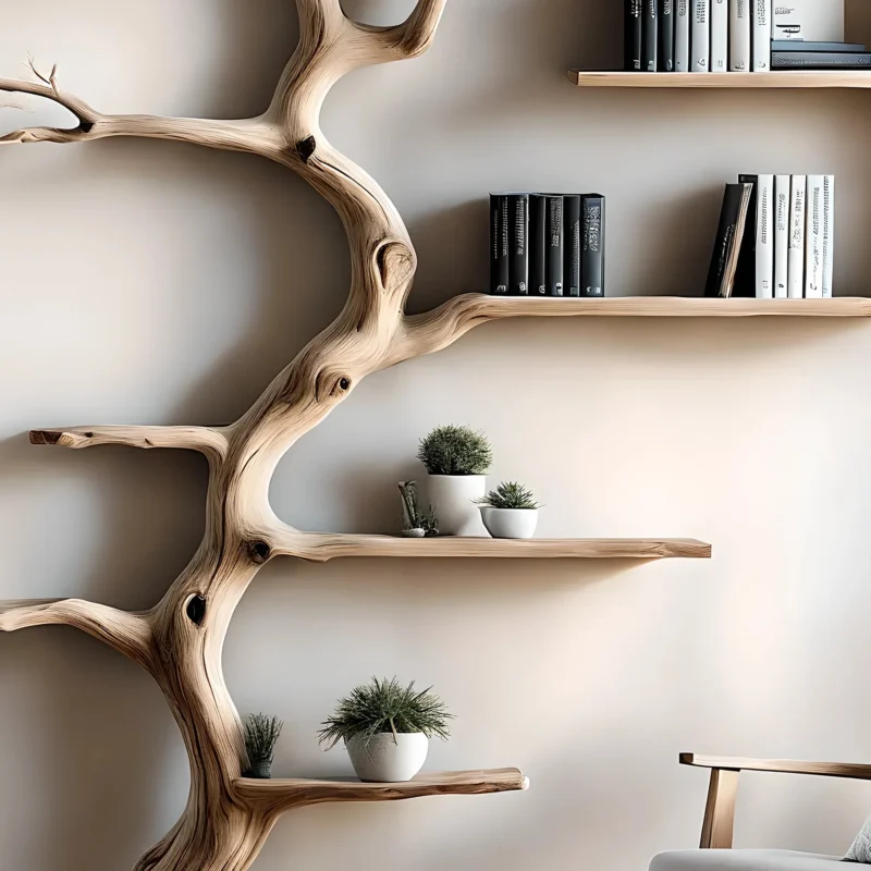 Driftwood-shaped bookshelf, tree-shaped bookshelf - Image 2