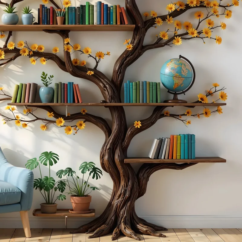 Elegant Tree Bookshelf, A Must-Have for Book Enthusiasts - Image 2