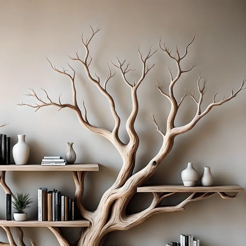 Handmade BOOKSHELF, children's room bookshelf, home decoration shelf, solid wood, aged wood - Image 2