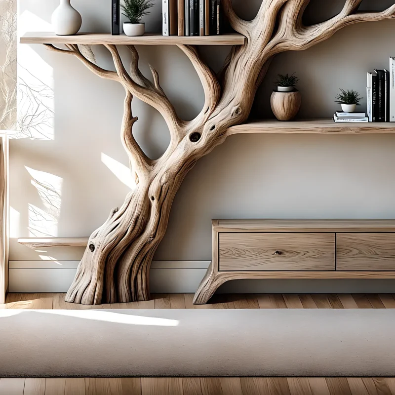 Handmade BOOKSHELF, children's room bookshelf, home decoration shelf, solid wood, aged wood - Image 3