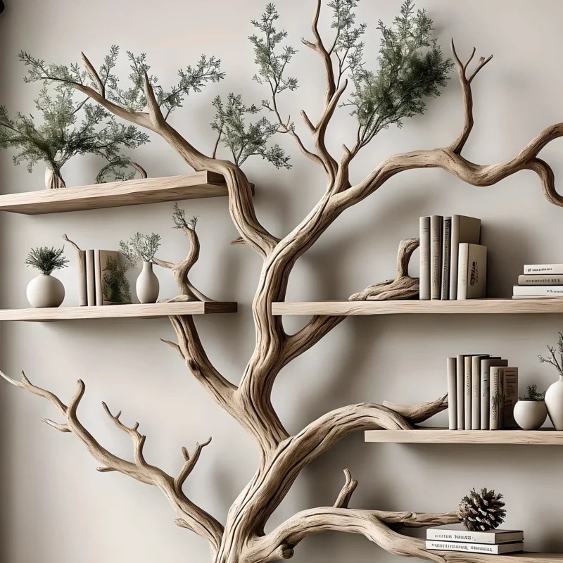 Handmade Pine Wood Bookshelf, Stylish Nursery & Baby Room Decor, Durable Bookcase - Image 2