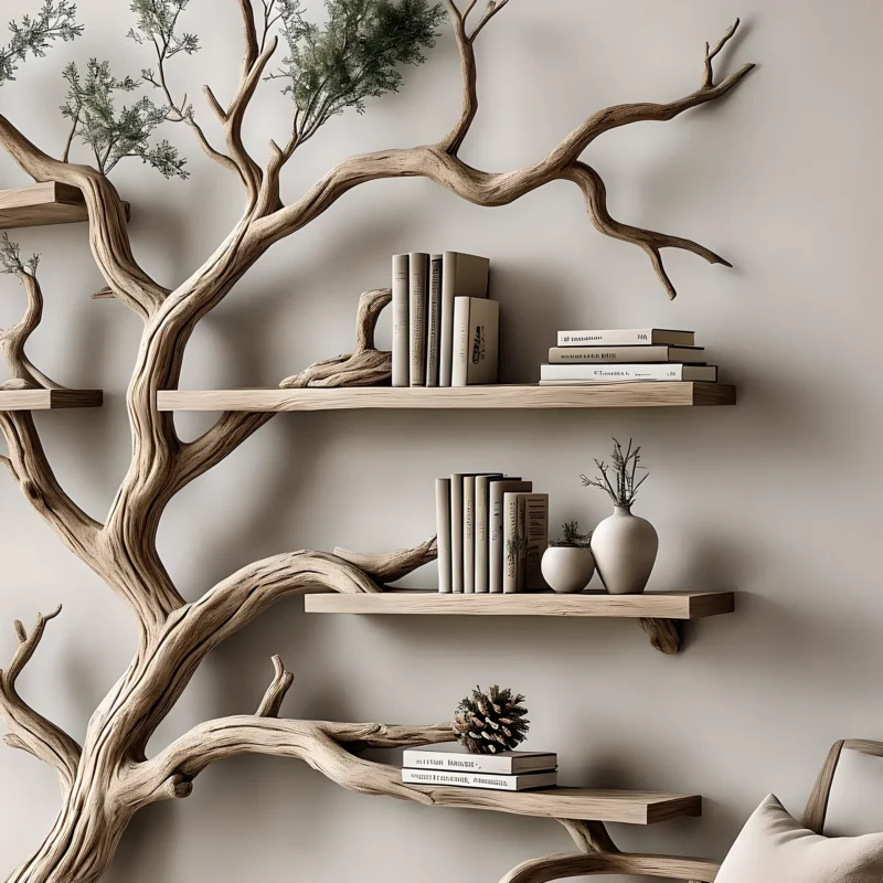 Handmade Pine Wood Bookshelf, Stylish Nursery & Baby Room Decor, Durable Bookcase - Image 3