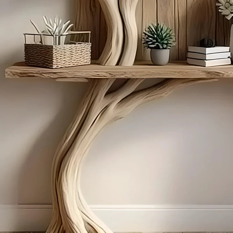 narrow table, decorative table, tree-shaped table - Image 2