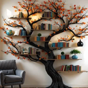 Scandinavian Tree Bookcase, Simple, Sleek & Modern