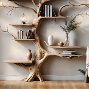 Souvenir decoration shelves, tree-shaped book shelves, home decoration book shelves.