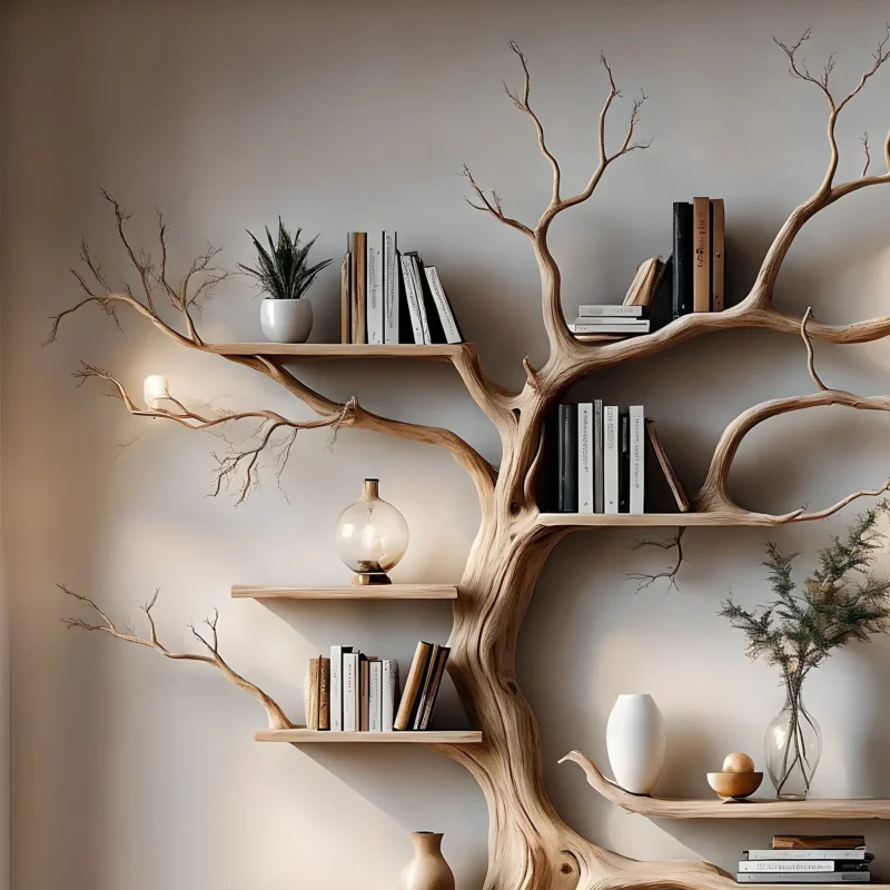 Souvenir decoration shelves, tree-shaped book shelves, home decoration book shelves. - Image 2