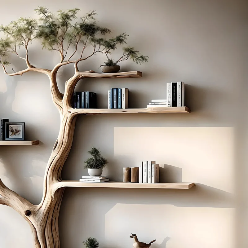 Tree-shaped bookshelves, souvenir display shelves - Image 3