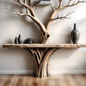 Tree-shaped reading table, children's study table, living room decoration table