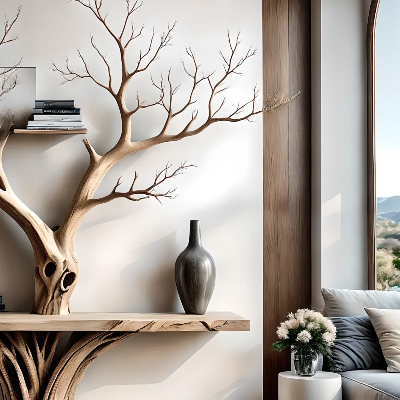 Tree-shaped reading table, children's study table, living room decoration table - Image 3