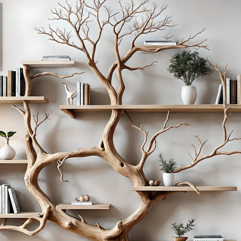 Tree-shaped souvenir display shelf, bookshelf, home decoration bookshelf, children's room decoration