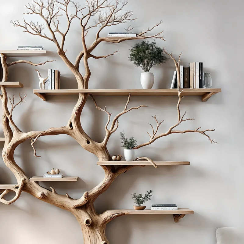 Tree-shaped souvenir display shelf, bookshelf, home decoration bookshelf, children's room decoration - Image 2