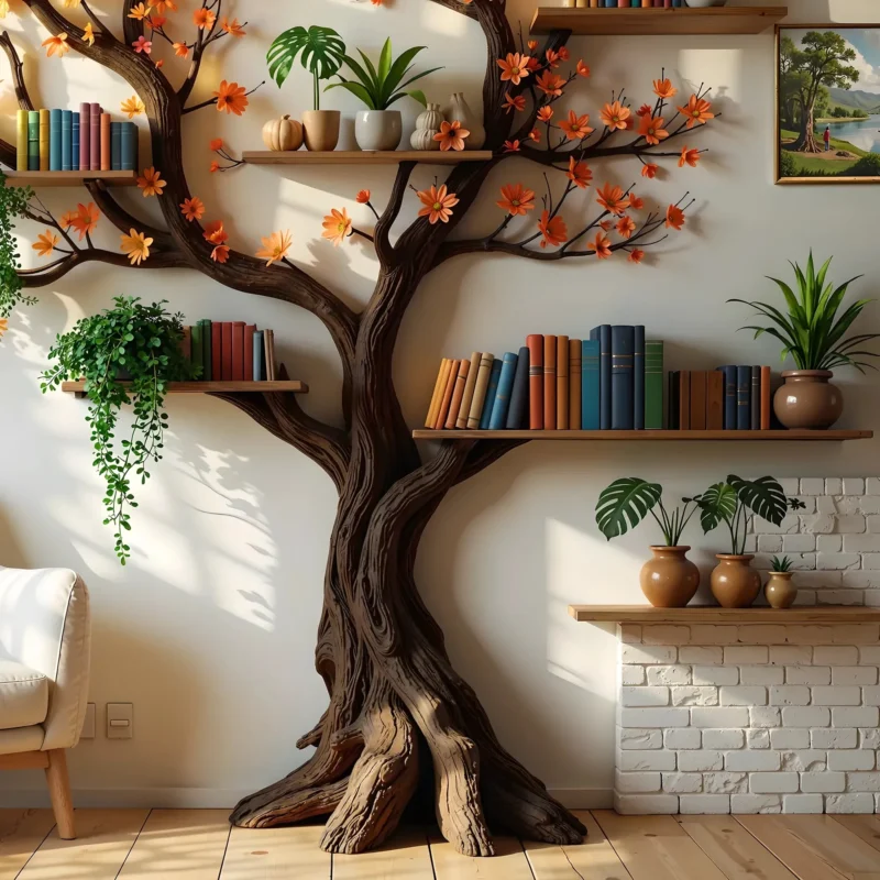 Unique Book Tree Shelf, The Perfect Addition to Any Space gifts for relatives - Image 2