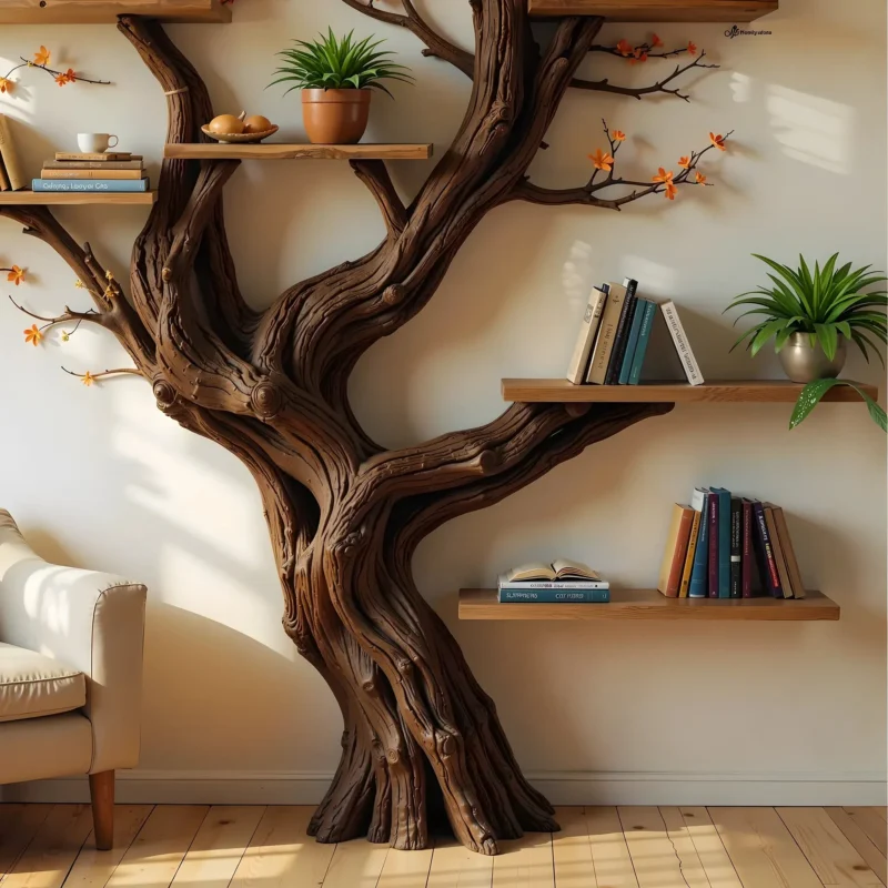 Unique Tree Bookshelf, A Perfect Gift for Book Lovers. - Image 2