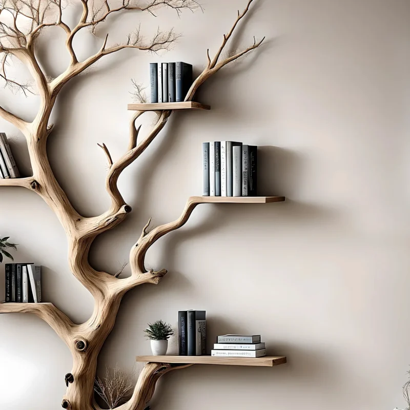 Wall corner shelves, decorative bookshelves - Image 2