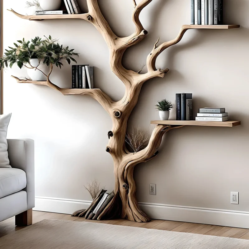 Wall corner shelves, decorative bookshelves - Image 3