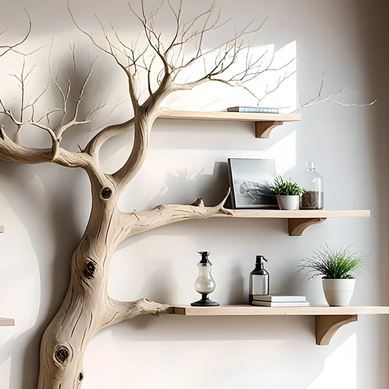 Wall decoration shelves, souvenir display shelves, tree-shaped bookshelf for room decoration