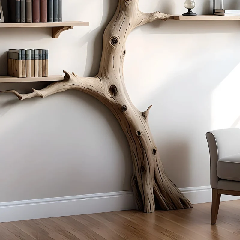 Wall decoration shelves, souvenir display shelves, tree-shaped bookshelf for room decoration - Image 3